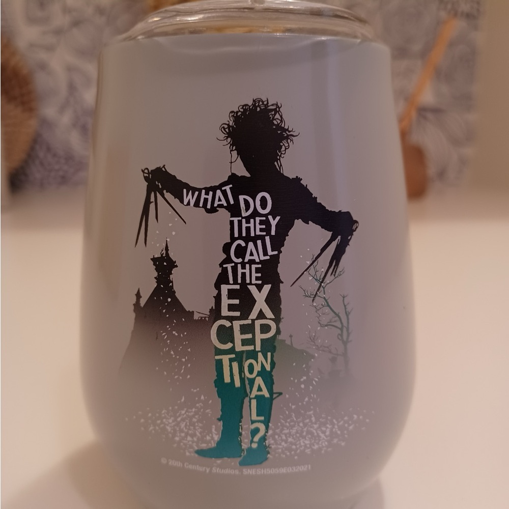Edward Scissorhands metal insulated cup for hot and cold beverages, 10oz